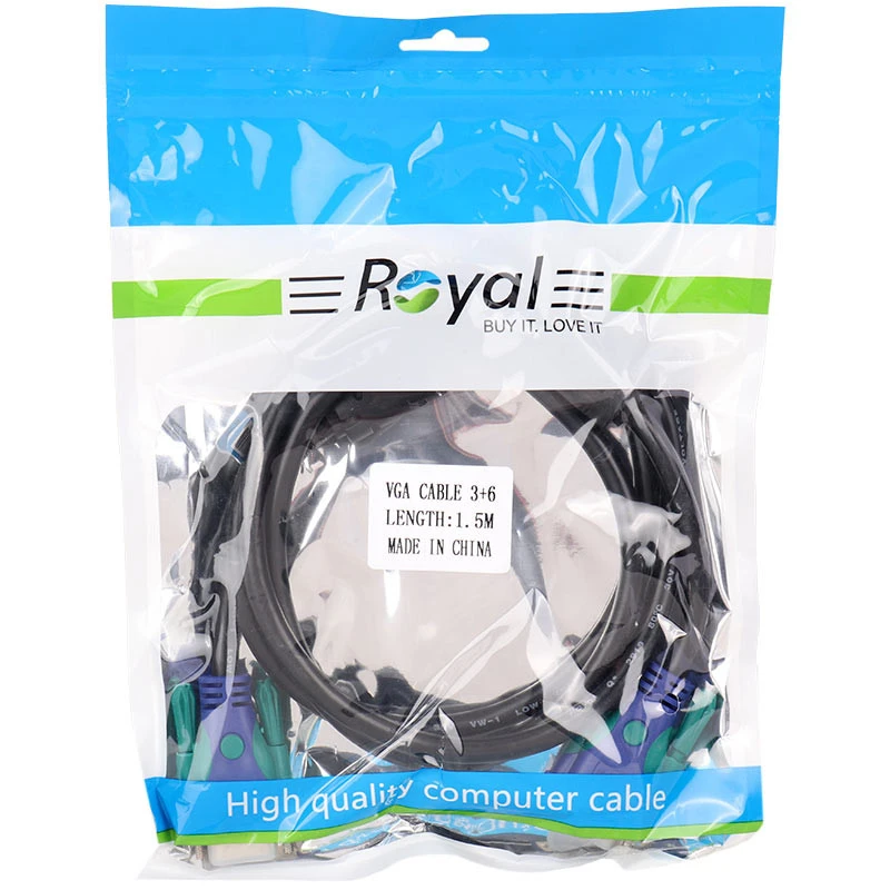 کابل VGA 3+6 رویال Royal طول 1.5 متر - تصویر 2